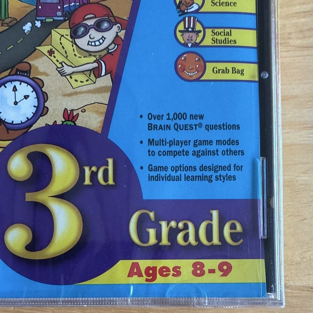 Riverdeep Brain Quest 3rd Grade Ages 8-9 Educational CD-ROM for Win 95/98 & Mac